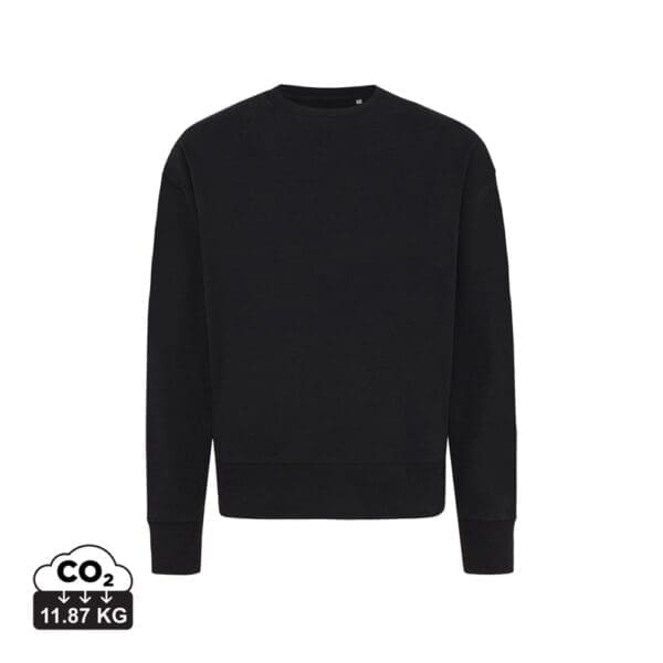 Relax-Rundhals-Sweater IQONIQ Kruger aus recycelt. Baumwolle