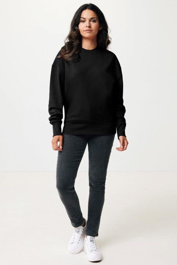 Relax-Rundhals-Sweater IQONIQ Kruger aus recycelt. Baumwolle
