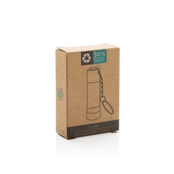 Schlüsselanhänger-Taschenlampe Flash aus RCS rec. Aluminium