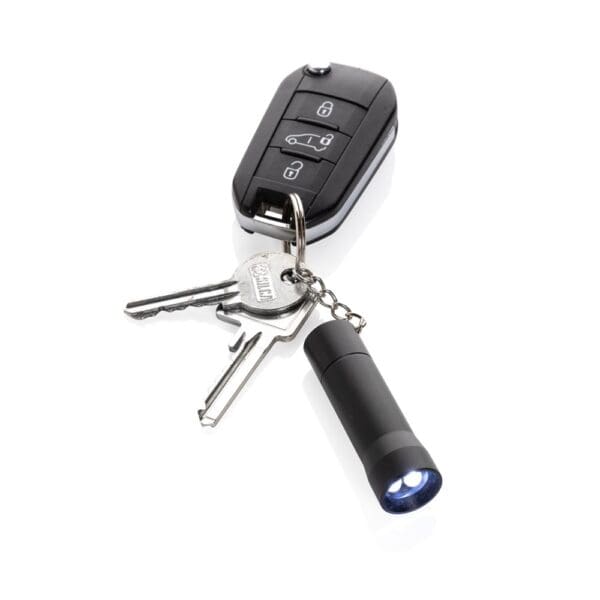 Schlüsselanhänger-Taschenlampe Flash aus RCS rec. Aluminium