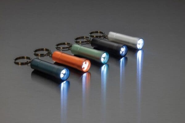 Schlüsselanhänger-Taschenlampe Flash aus RCS rec. Aluminium