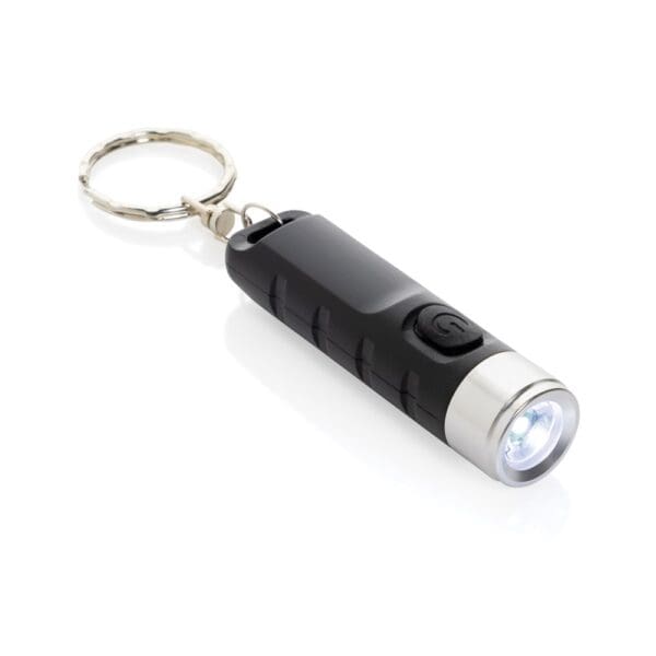 Schlüsselanhänger-Taschenlampe Globix USB aus RCS rABS