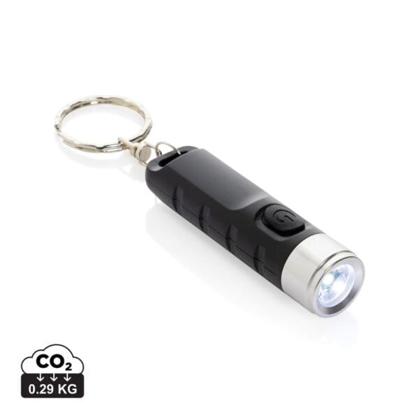 Schlüsselanhänger-Taschenlampe Globix USB aus RCS rABS