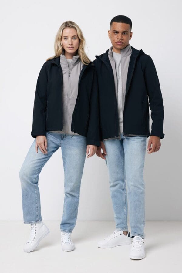 Softshelljacke IQONIQ Makalu Herren aus recyceltem Polyester