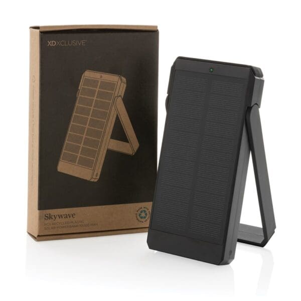 Solarpowerbank Skywave 10000mAh aus RCS recycelt. Kunststoff