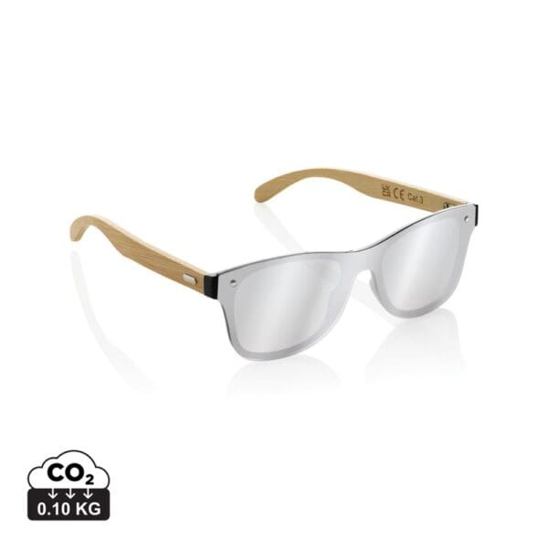 Sonnenbrille Prism aus RCS rec. Kunststoff mit Bambusbügeln
