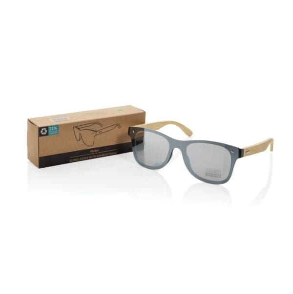 Sonnenbrille Prism aus RCS rec. Kunststoff mit Bambusbügeln