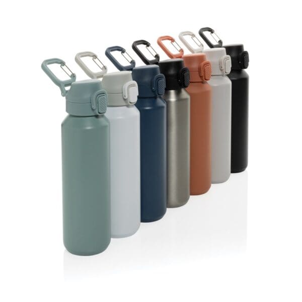 Sportflasche Via RCS Re-Steel mit Verschluss, 600ml