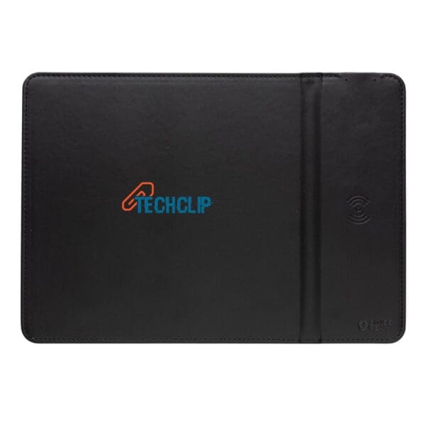 Swiss Peak RCS recyceltes 10W Wireless-Charging PU Mauspad