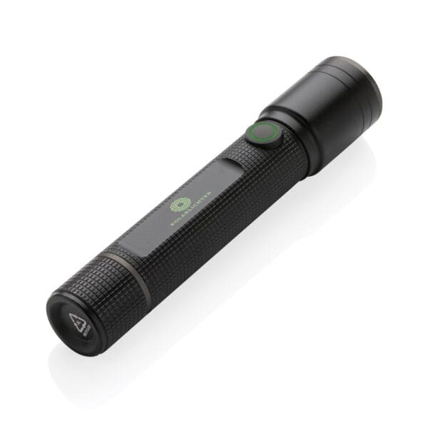 Taschenlampe Gear X aus RCS recycelt. Aluminium mit USB-Akku