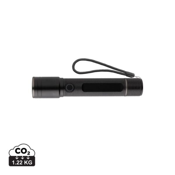 Taschenlampe Gear X aus RCS recycelt. Aluminium mit USB-Akku