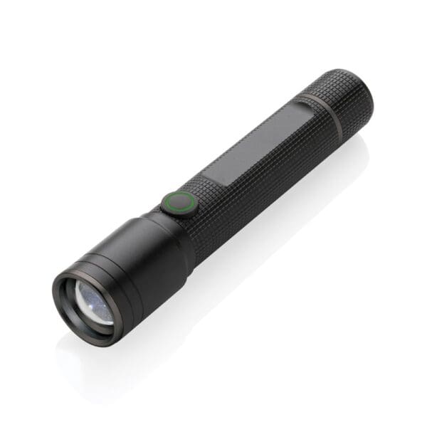 Taschenlampe Gear X aus RCS recycelt. Aluminium mit USB-Akku
