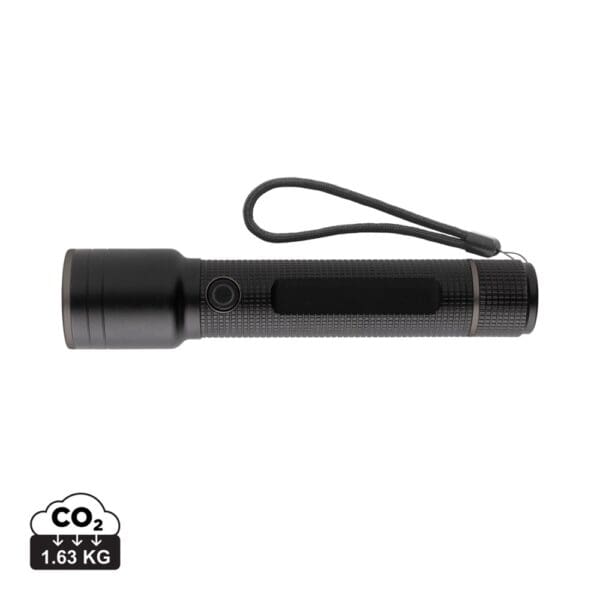 Taschenlampe Große Gear X aus RCS recycelt. Alu mit USB-Akku