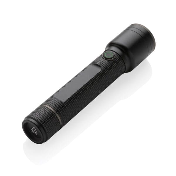 Taschenlampe Große Gear X aus RCS recycelt. Alu mit USB-Akku