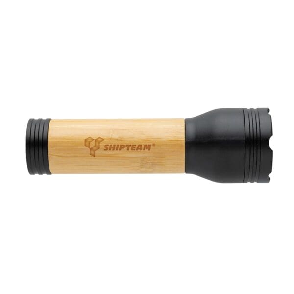 Taschenlampe Lucid 3W aus RCS recycelt. Kunststoff & Bambus