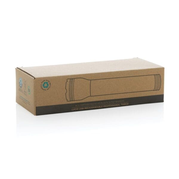 Taschenlampe Lucid 5W aus RCS recyceltem Kunststoff & Bambus