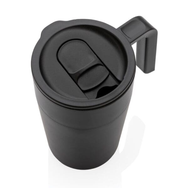 Tasse GRS recycelte PP und Stainless Steel mit Griff