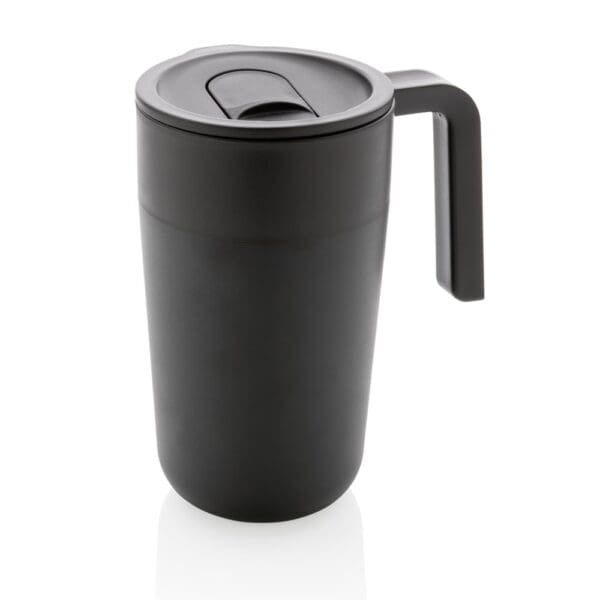 Tasse GRS recycelte PP und Stainless Steel mit Griff