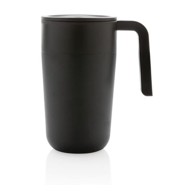 Tasse GRS recycelte PP und Stainless Steel mit Griff