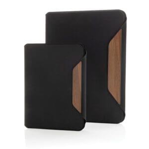 Teri AWARE™ A5 Portfolio aus RPET und Walnuss
