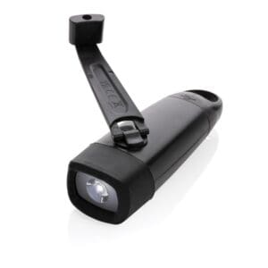 USB-Taschenlampe Lightwave mit Kurbel aus RCS rPlastik