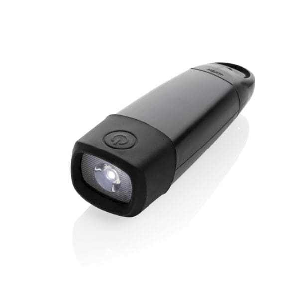 USB-Taschenlampe Lightwave mit Kurbel aus RCS rPlastik