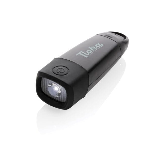 USB-Taschenlampe Lightwave mit Kurbel aus RCS rPlastik