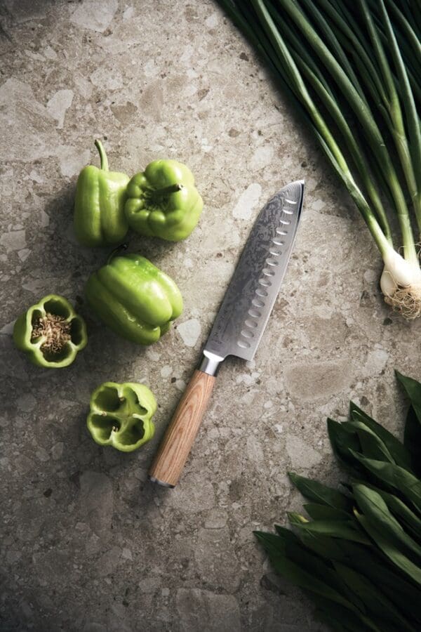 VINGA Hattasan Damascus Santoku Messer – Bild 8