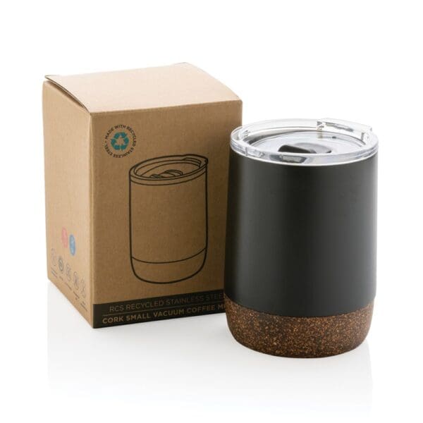 Vakuum-Kaffeetasse Kleine aus RCS rSteel & Kork