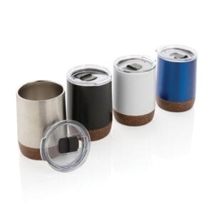 Vakuum-Kaffeetasse Kleine aus RCS rSteel & Kork