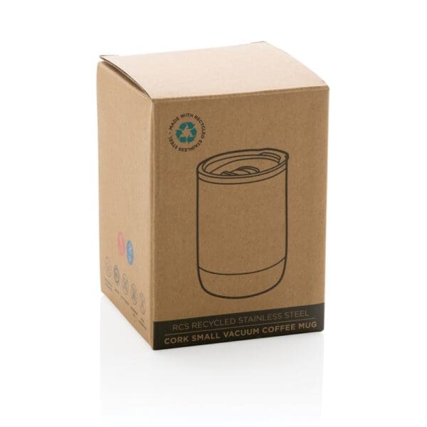 Vakuum-Kaffeetasse Kleine aus RCS rSteel & Kork