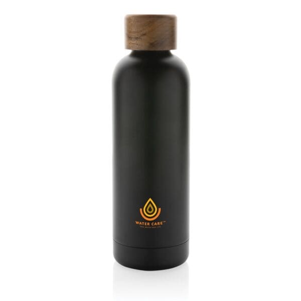 Wood Vakuumflasche aus RCS recyceltem Stainless-Steel