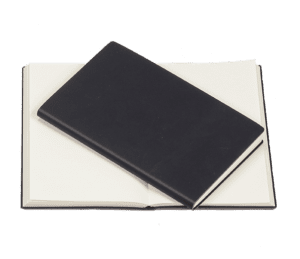 Notizblock schwarz neutral