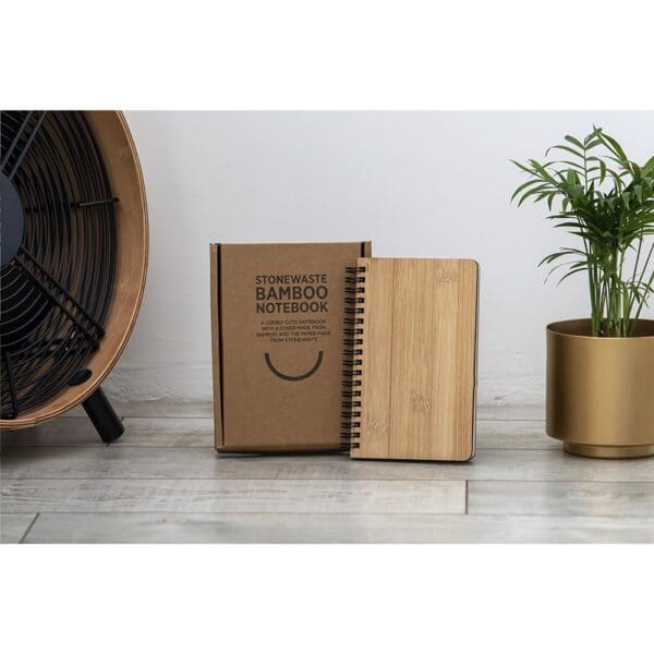 Notebook made from Stonewaste-Bamboo A6 Notizbuch