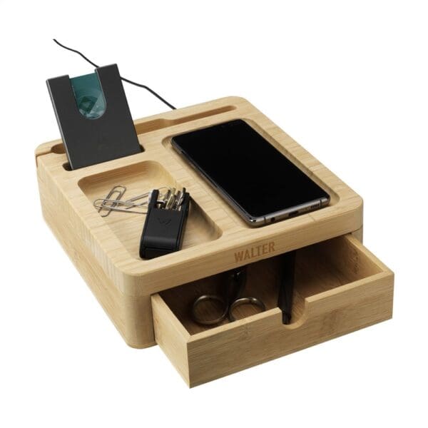 Walter Bamboo Big Dock 15W Organizer und Ladegerät