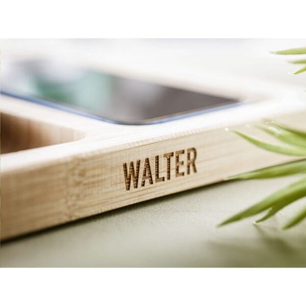 Walter Bamboo Single Dock 15W Organizer und Ladegerät