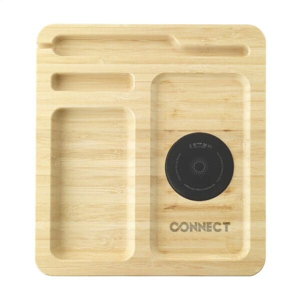 Walter Bamboo Single Dock 15W Organizer und Ladegerät