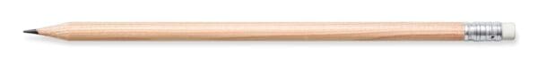 Bleistift STAEDTLER rund mit Radiertip, natur