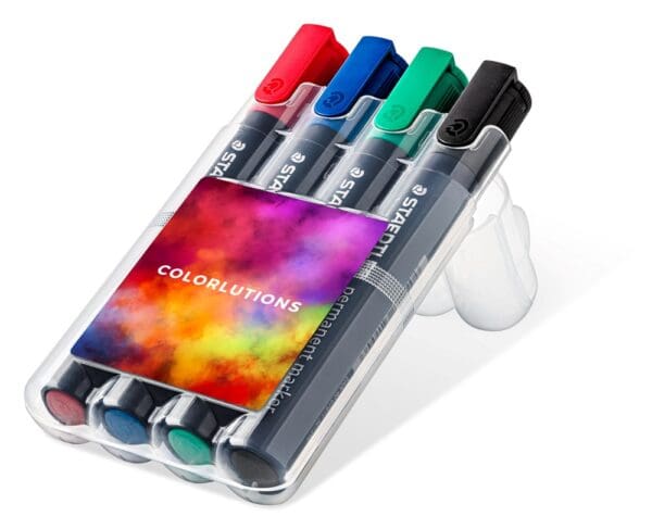 Marker, STAEDTLER Lumocolor® permanent 4er Box (Rundspitze)