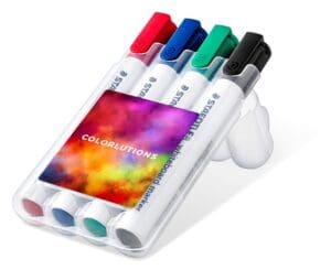 Marker, STAEDTLER Lumocolor® whiteboard 4er Box (Keilspitze)