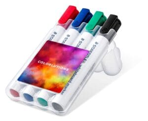 Marker, STAEDTLER Lumocolor® whiteboard 4er Box (Rundspitze)
