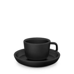 Espressotasse Form 732 Costa Verde Collection 2-teilig, schwarz/grau