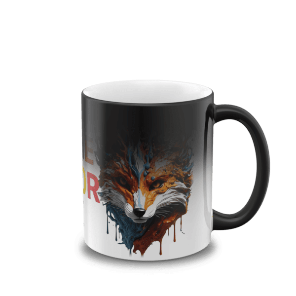 Keramiktasse Form 797 Sublimation Magic-Farbe schwarz