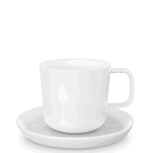 Tasse Form 730 Costa Verde mit Unterteller, weiss
