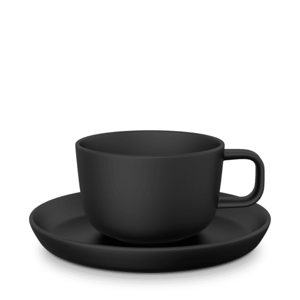 Teetasse Form 731 Costa Verde Collection, schwarz/grau
