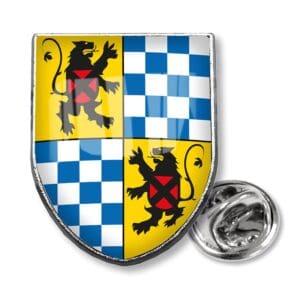 Pin mit Butterflyverschluss mit Dominglabel
