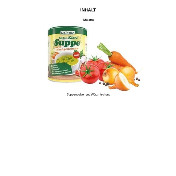 Minitüte, Suppe