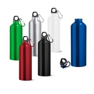 Aluminium-Sportflasche LANDSCAPE L. mit Karabiner 800 ml