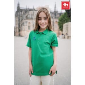 Baumwoll-Poloshirt THC ADAM KIDS. Kurzärmeliges für Kinder (unisex)