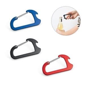 CLOSE. Karabiner aus Aluminium mi Kapselöffner